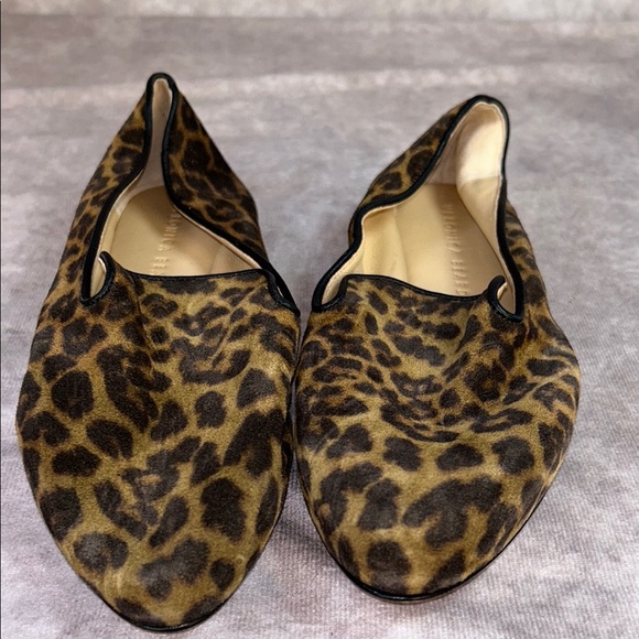 NEW **defects** Veronica Beard Women’s 5.5M Leopard Print Leather Loafers Flats - Picture 8 of 8